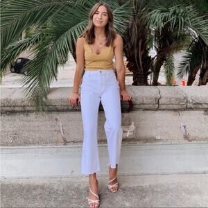 Boyish The Kirby Jeans Vertigo White Denim Jeans size 26 chic minimalist 90s